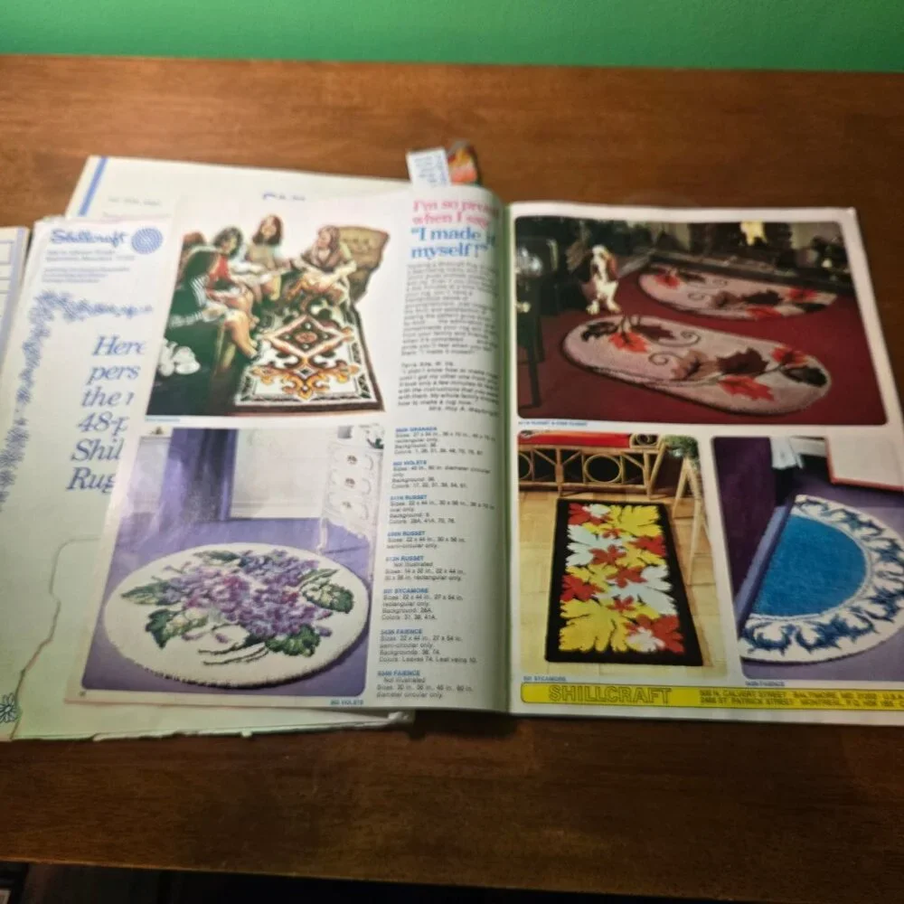 Skillcraft Readicut Rugs Vintage Color Catalog Samples Ephemera